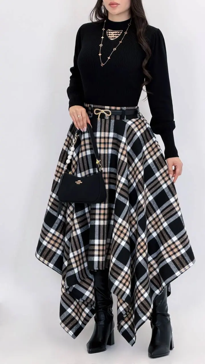 7615-دامن burberry